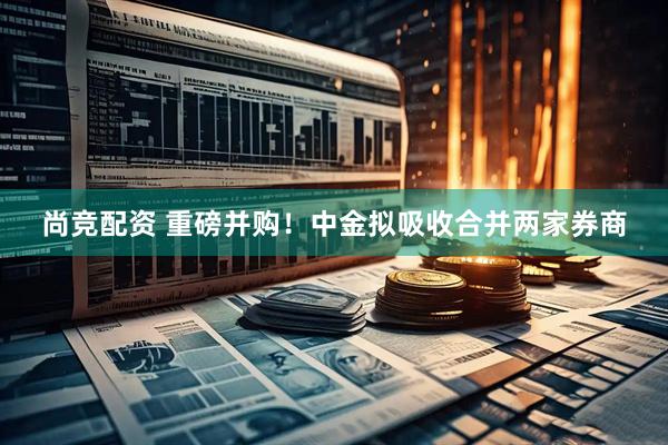 尚竞配资 重磅并购！中金拟吸收合并两家券商